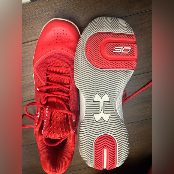 Under Armour SC 3Zero IV UA 4 Men Basketball Shoes Red Size 12 - Picture 3 of 4